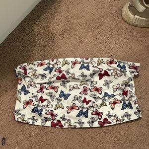 Butterfly crop top